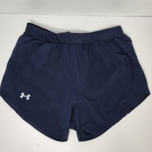 UNDER ARMOUR Blue running shorts.